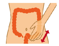 便秘・下痢の予防、大腸のマッサージ